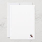 Invitation Traversez-le Cowboy et Bull (Dos)