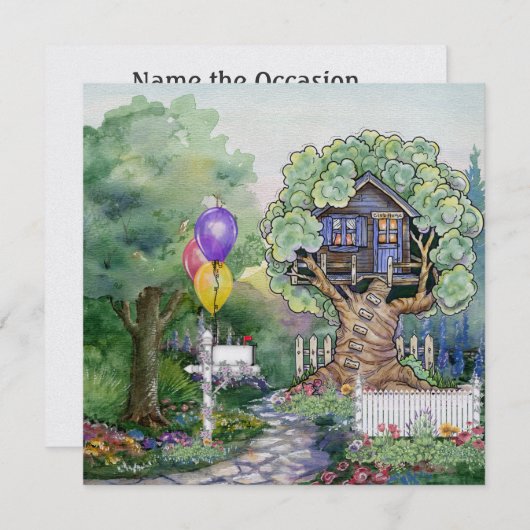 Invitation Tree House (Devant / Derrière)