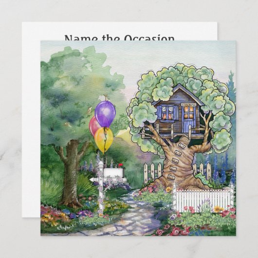 Invitation Tree House (Devant / Derrière)