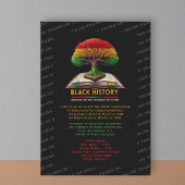 Invitation Tree of Knowledge Black History 100 years