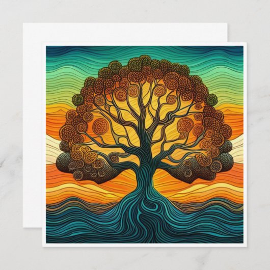 Invitation Tree of Life (Devant / Derrière)