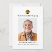 Invitation Tree of Life - Celebration of Life Funeral Photo  (Devant)