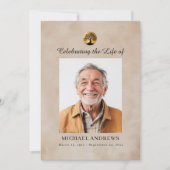 Invitation Tree of Life - Celebration of Life Funeral Photo (Devant)