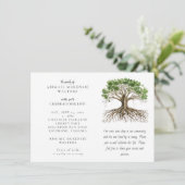 Invitation Tree of Life Deep Roots Celebration of LIfe (Debout devant)