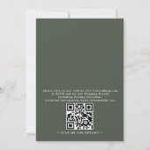 Invitation Trees Pine Rustic Forest Elegant QR Code Wedding (Dos)