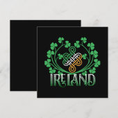 INVITATION TRÈFLE D'IRLANDE (Devant / Derrière)