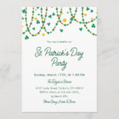 Invitation Trèfle Élégant Moderne Saint Patrick (Devant)