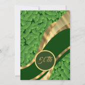 Invitation Trèfle irlandais 50e anniversaire de mariage (Dos)