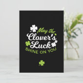 Invitation Trèfle Porte-Bonheur : Que la Chance du Trèfle Bri (Debout devant)