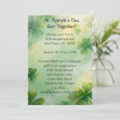 Invitation Trèfles de rêve de la Saint-Patrick (Debout devant)