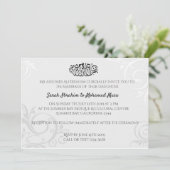 Invitation Trellis blanc mariage musulman (Debout devant)