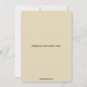 Invitation Trellis de vignes et de roses pastel éditable (Dos)