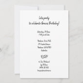 Invitation Tremplin de ski nautique de style vintage (Dos)