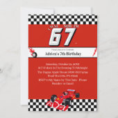 Invitation Trending 6 7 Meme | Race Car Boy Racing Birthday (Devant)