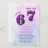 Invitation Trending 6 7 Meme  Six Seven Girl Birthday  (Devant)