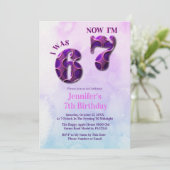 Invitation Trending 6 7 Meme  Six Seven Girl Birthday  (Debout devant)