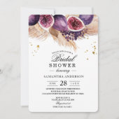 Invitation Trendy Beauty Figs Violets & Pampas (Devant)