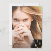 Invitation Trendy Black and Gold Splashes Graduation Party (Devant)