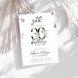 Invitation Trendy Chic Rose Floral Surprise 30e anniversaire<br><div class="desc">Trendy Chic Rose Floral Surprise 30e anniversaire Invitation</div>