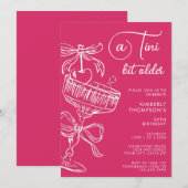 Invitation Trendy Cocktail A Tini Bit Older 30th Birthday (Devant / Derrière)