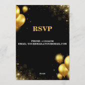 Invitation Trendy CUSTOMIZABLE Birthday CARD (Dos)