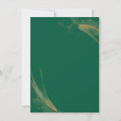 Invitation Trendy Elegant Emerald Green Rose Wedding Program (Dos)