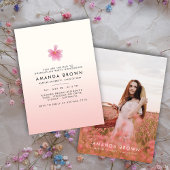 Invitation Trendy Graduation Party 2025 Elégant Floral