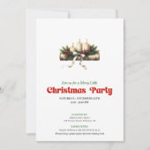 Invitation Trendy Holly Berries Christmas Decoration Invite (Devant)