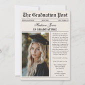 Invitation Trendy Modern Fun Photo Graduation  (Devant)