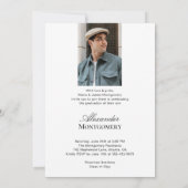 Invitation Trendy Modern Minimal Arch Photo Graduation Party (Dos)