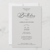 Invitation Trendy Modern Transparency Overlay Vellum Effect  (Dos)