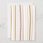 Invitation Trendy Rainbow Theme blush moutarde rose Sprinkel (Dos)