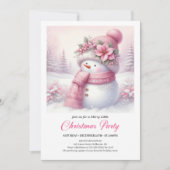 Invitation Trendy Snowy Forest Kids Digital Christmas Invites (Devant)