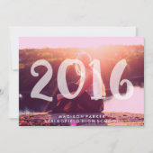 Invitation Trendy Tint rose Tint transparent superposition ph (Devant)