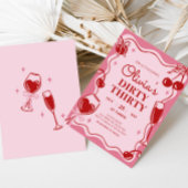 Invitation Trente Anniversaire À La Main Tiré