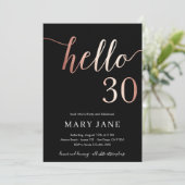 Invitation Trente ans, 30e anniversaire (Debout devant)