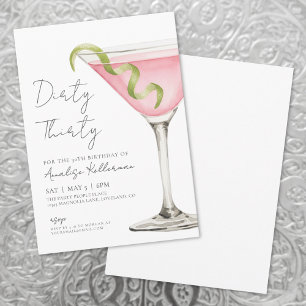 Invitation Trente ans, sale gosse, fête d'anniversaire