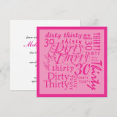 Invitation Trente de sale (Devant / Derrière)