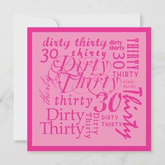 Invitation Trente de sale (Devant)