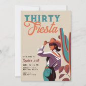 Invitation Trente Fiesta Retro Pays Western 30e anniversaire (Devant)