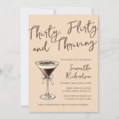 Invitation Trente Flirty and Thriving Cocktail 30e anniversai (Devant)