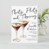 Invitation Trente Flirty and Thriving Cocktail 30e anniversai (Debout devant)