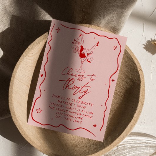 Invitation Trente Quirky 30e Anniversaire