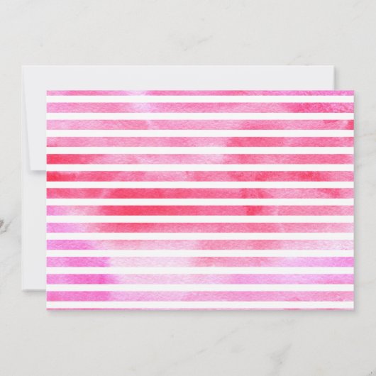 Invitation Trente rose Aquarelle Laver 30ème Anniversaire Fem (Dos)