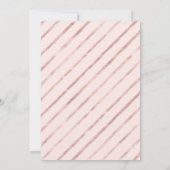 Invitation Trente | Rose Gold Pink moderne 30e fête d'anniver (Dos)