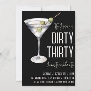 Invitation Trente Sale, Martini Sale, 30e Anniversaire