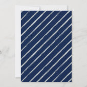 Invitation Trente | Silver & Blue Modern 30th Birthday Party (Dos)