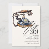 Invitation Trente Vintage 30e anniversaire (Devant)