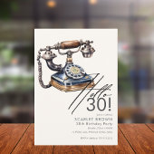 Invitation Trente Vintage 30e anniversaire