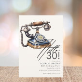 Invitation Trente Vintage 30e anniversaire